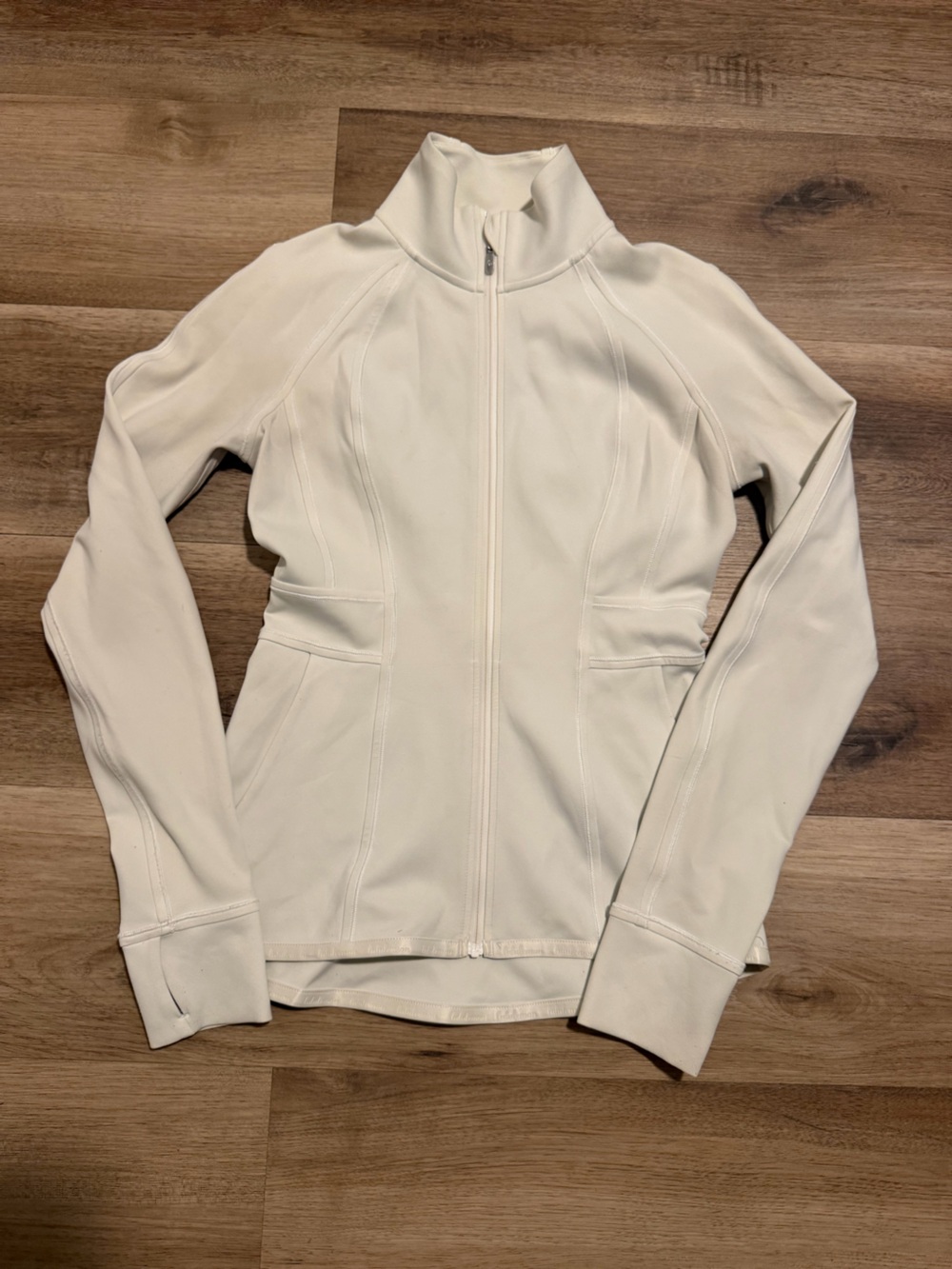 Lululemon Luon Define Jacket Women's Size 4 White Full Zip Track Workout